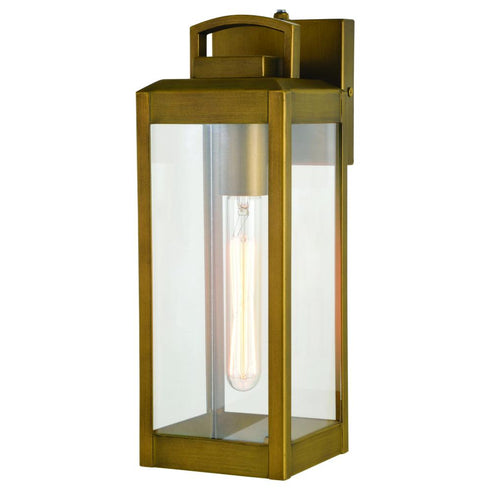 Vaxcel Kinzie 5 In. Outdoor Wall Light Vintage Brass Model: T0628