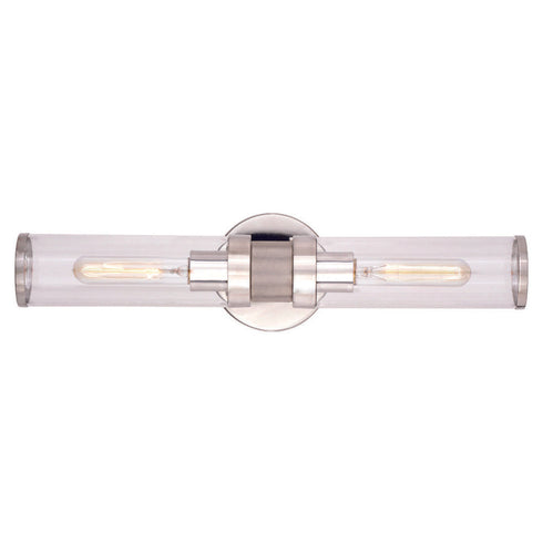 Vaxcel Levitt 2 Light Wall Light Polished Nickel Model: W0389