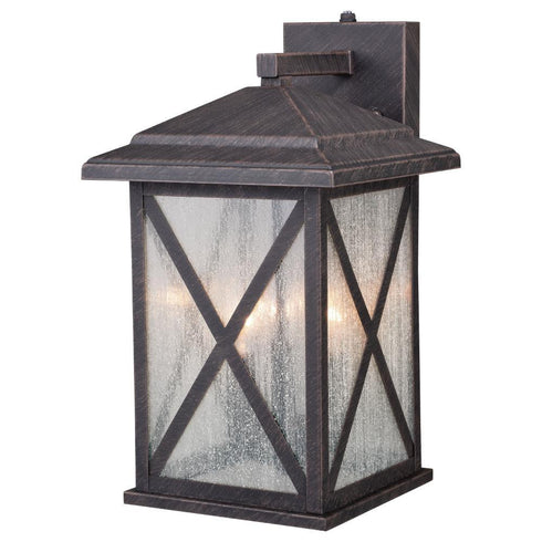 Vaxcel Maxwell 9 In Outdoor Wall Light Rust Iron Model: T0479
