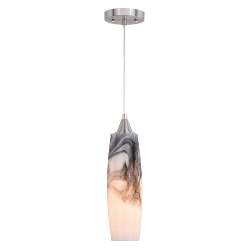 Vaxcel Milano 4.25 In. W Mini Pendant Satin Nickel Model: P0326