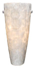Vaxcel Milano 5-3/4 Inch Wall Sconce W/champagne Shell Glass Model: WS53251SN
