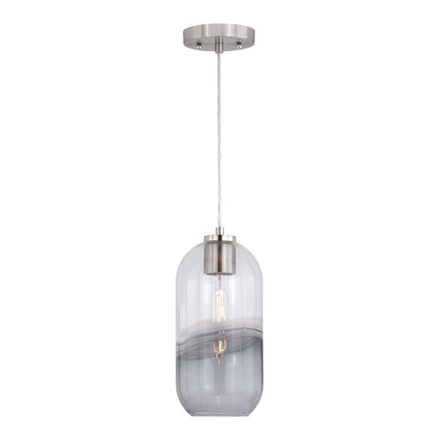 Vaxcel Milano 6 In. W Mini Pendant Satin Nickel Model: P0324