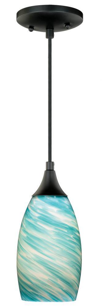 Vaxcel Milano Mini Pendant Celeste Wave Glass Model: P0171