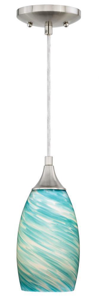 Vaxcel Milano Mini Pendant Celeste Wave Glass Model: P0172