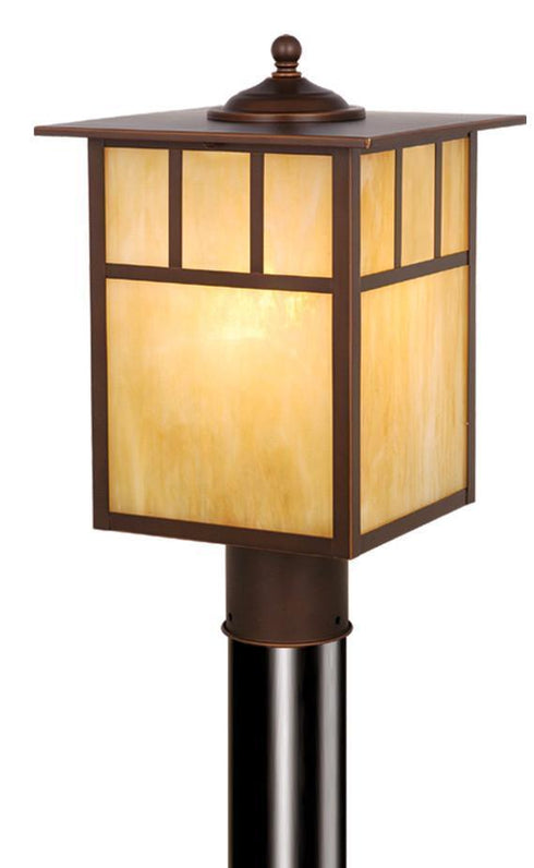 Vaxcel Mission 9 Inch Outdoor Post Light Model: OP37295BBZ