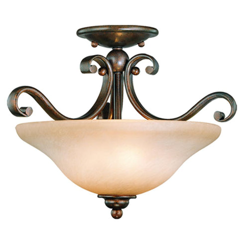 Vaxcel Monrovia 17 Inch Semi-flush Mount (dual Mount) Model: CF35417BN