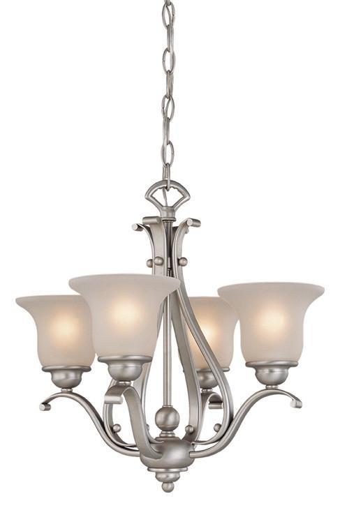 Vaxcel Monrovia 4 Light Mini Chandelier Or Semi Model: CH35404BN
