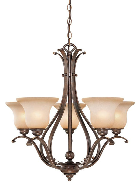 Vaxcel Monrovia 5 Light Chandelier Model: CH35405BN