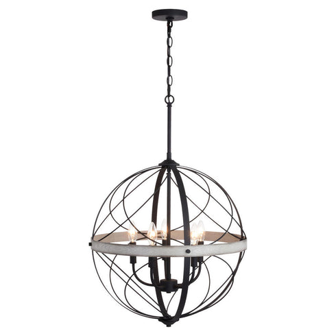 Vaxcel Montclare 21.25 In. 5 Light Orb Pendant Model: P0355