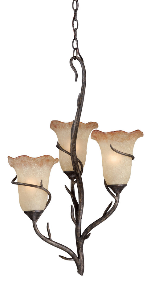 Vaxcel Monterey 3 Light Mini Chandelier Model: H0024