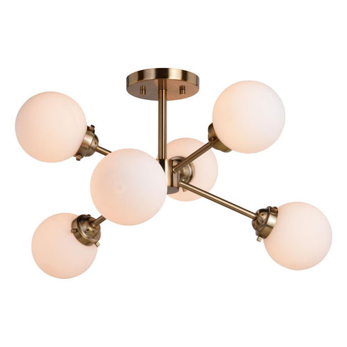 Vaxcel Orbit 25 In. Semi Flush Ceiling Light Muted Model: C0267