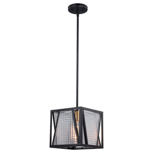 Vaxcel Oslo 9.25 In Mini Pendant Black And Natural Model: P0293