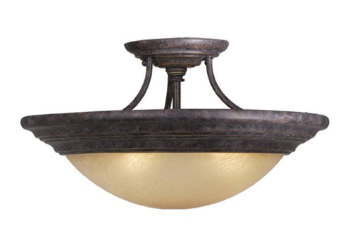 Vaxcel Tertial 17 Inch Semi-flush Mount (dual Mount) Model: CC32717OBB
