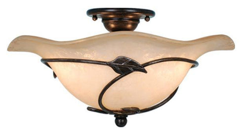 Vaxcel Vine 15 Inch Semi-flush Mount (dual Mount) Model: CF38815OL