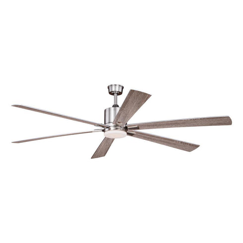 Vaxcel Wheelock 72 In. W LED Ceiling Fan Satin Model: F0079
