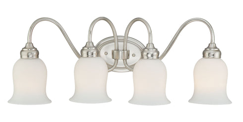 W0026 Vaxcel Snowdrop 4L Vanity Satin Nickel
