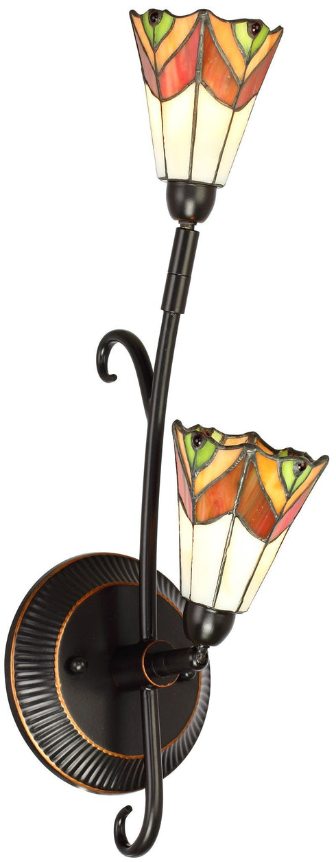 W263-2-193 Fredericton Collection Tiffany 2-Light Wall Sconce