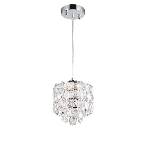 Zeev Lighting Belle 1 Light Down Mini Pendant Model: MP40019-LED-CH
