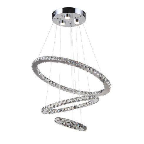 Zeev Lighting Blair 1 Light Down Chandelier Model: CD10131/LED/CH-RD