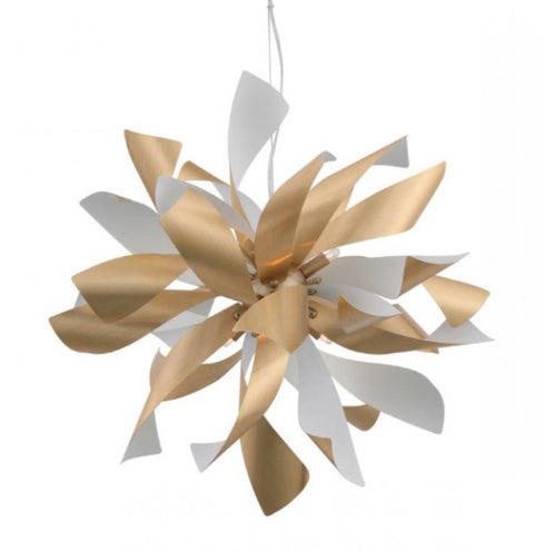 Zeev Lighting Bloom 9 Light Chandelier Model: CD10263-9-BB+MW