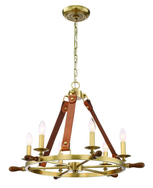 Zeev Lighting Carlisle 1 Light Candle Chandelier Model: CD10160-6-AGB