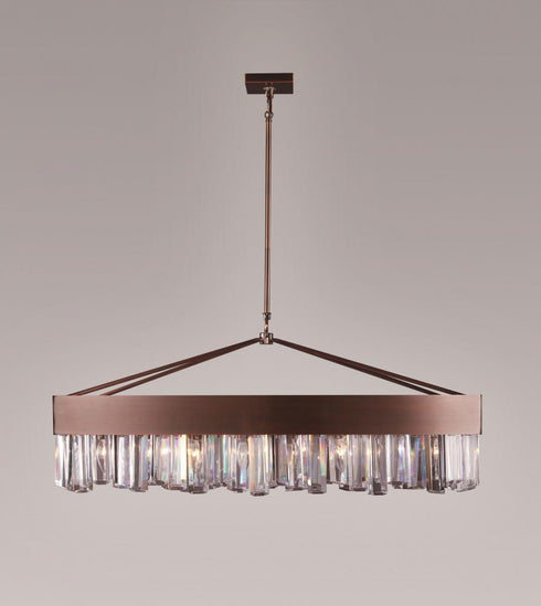 Zeev Lighting Cuspis 8 Light Down Chandelier Model: CD10079-8-ACP