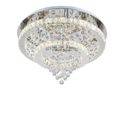 Zeev Lighting Ember 1 Light Bowl Flush Mount Model: FM60018/LED/CH-D