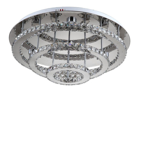 Zeev Lighting Ember 1 Light Bowl Flush Mount Model: FM60022-LED-CH-RD