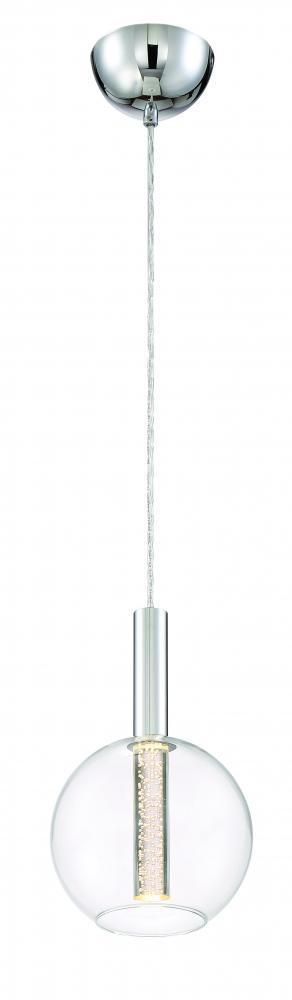 Zeev Lighting Empire 1 Light Down Mini Pendant Model: MP40029-LED-CH