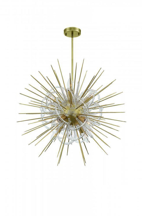 Zeev Lighting Flare 8 Light Chandelier Model: CD10266-8-AGB