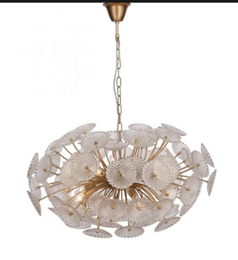 Zeev Lighting Floral 10 Light Chandelier Model: CD10288-10-GD