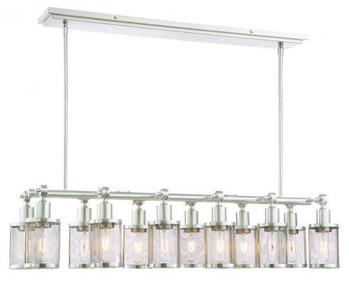 Zeev Lighting Geminus 1 Light Down Chandelier Model: CD10184-12-BN