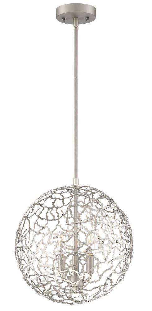 Zeev Lighting Helios 3 Light Down Pendant Model: P30038-3-SN