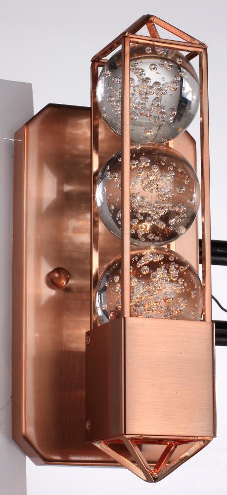 Zeev Lighting Imbrium 1 Light Wall Sconce Model: WS70009/1/CP-V