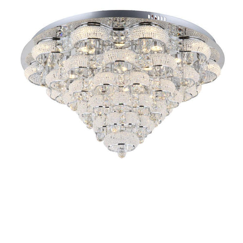 Zeev Lighting Imperial 1 Light Bowl Flush Mount Model: FM60023-LED-CH