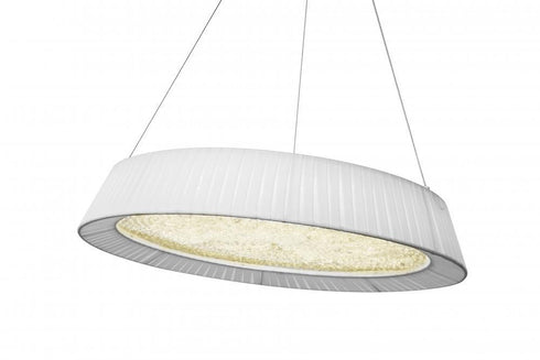 Zeev Lighting Janus 1 Light Down Pendant Model: P30053/LED/WH-D