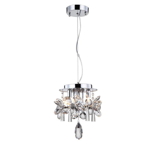Zeev Lighting Kent 1 Light Mini Pendant Model: MP40021/1/CH