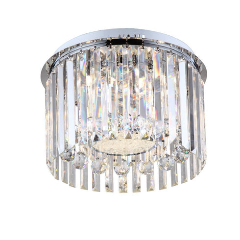 Zeev Lighting Melody 5 Light Drum Shade Flush Mount Model: FM60030/LED-G9/CH-R