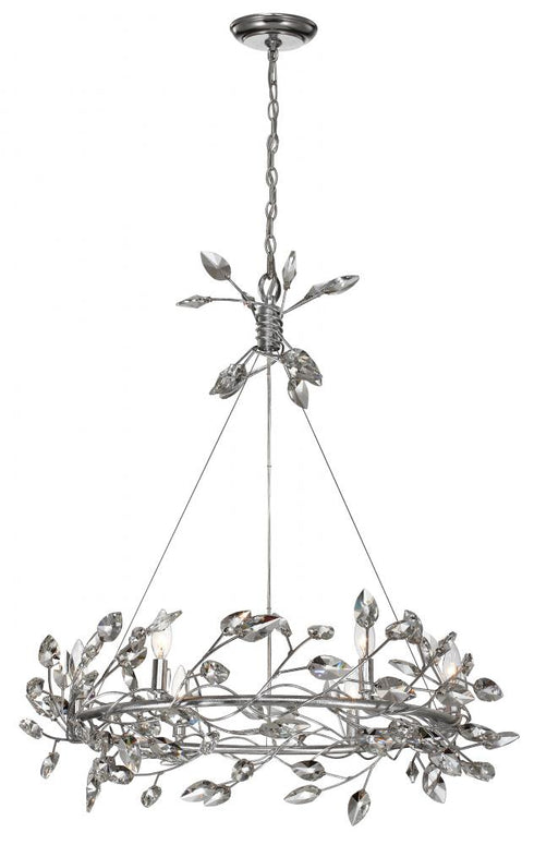 Zeev Lighting Misthaven 6 Light Candle Chandelier Model: CD10101-6-SL-CL