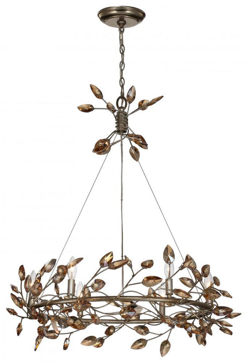 Zeev Lighting Misthaven 6 Light Candle Chandelier Model: CD10101-6-SL-CL