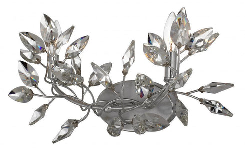 Zeev Lighting Misthaven 2 Light Wall Sconce Model: WS70015-2-SL-AGP-CC
