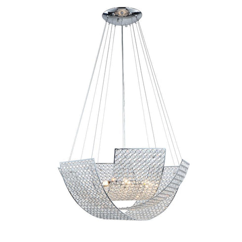 Zeev Lighting Monarch 6 Light Down Chandelier Model: CD10084-6-CH