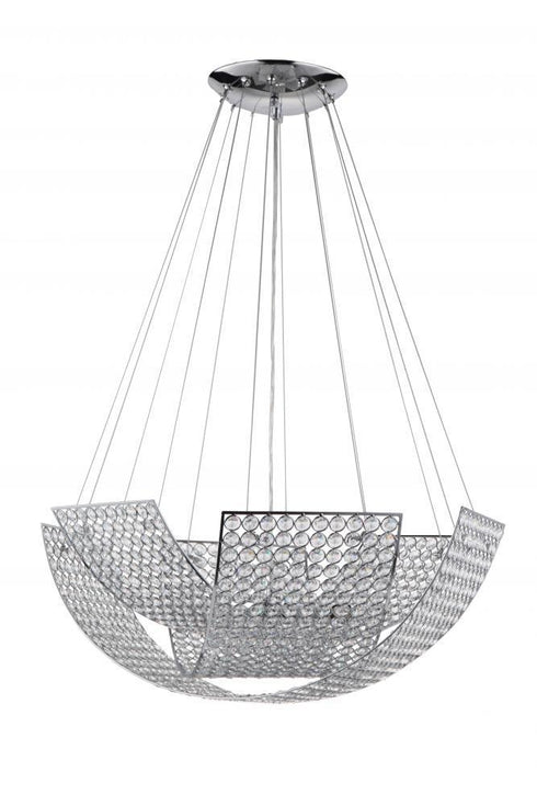 Zeev Lighting Monarch 8 Light Down Chandelier Model: CD10085-8-CH