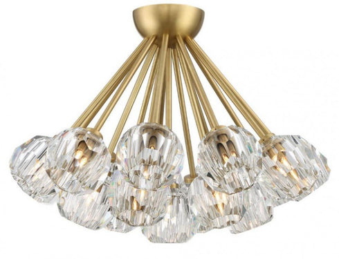 Zeev Lighting Parisian 18 Light Flush Mount Model: FM60047-18-AGB
