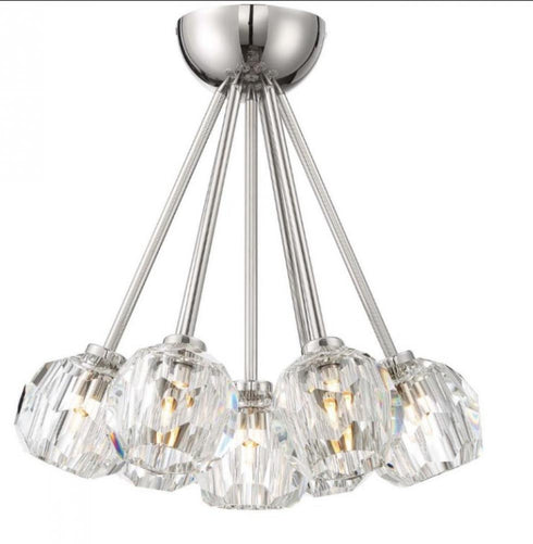Zeev Lighting Parisian 7 Light Flush Mount Model: FM60050-7-PN
