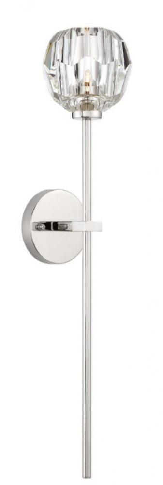 Zeev Lighting Parisian 1 Light Wall Sconce Model: WS70031-1-PN
