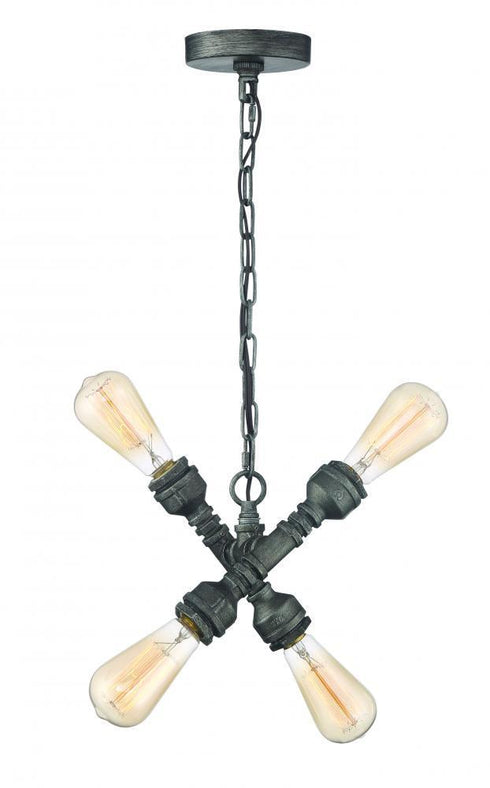 Zeev Lighting Peg 1 Light Down Pendant Model: P30075-4-AI