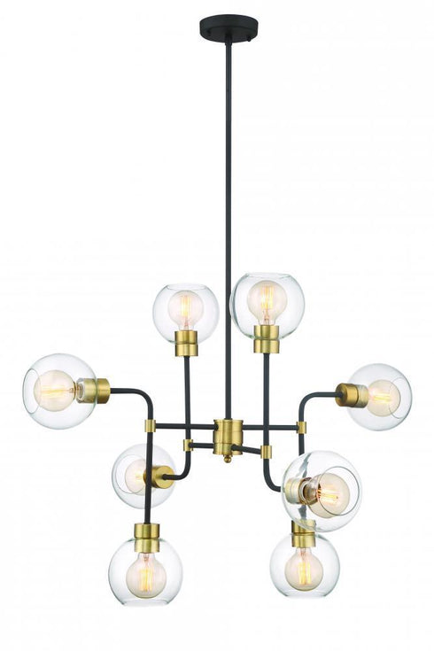 Zeev Lighting Pierre 1 Light Chandelier Model: CD10199-8-PB+MBK