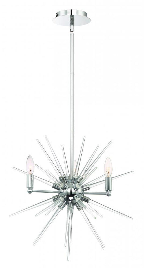 Zeev Lighting Pulsar 1 Light Down Chandelier Model: CD10178-4-CH