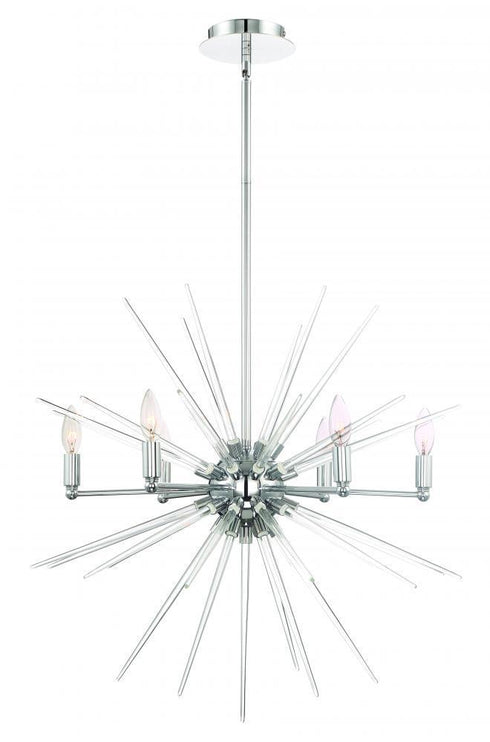 Zeev Lighting Pulsar 1 Light Down Chandelier Model: CD10179-6-CH